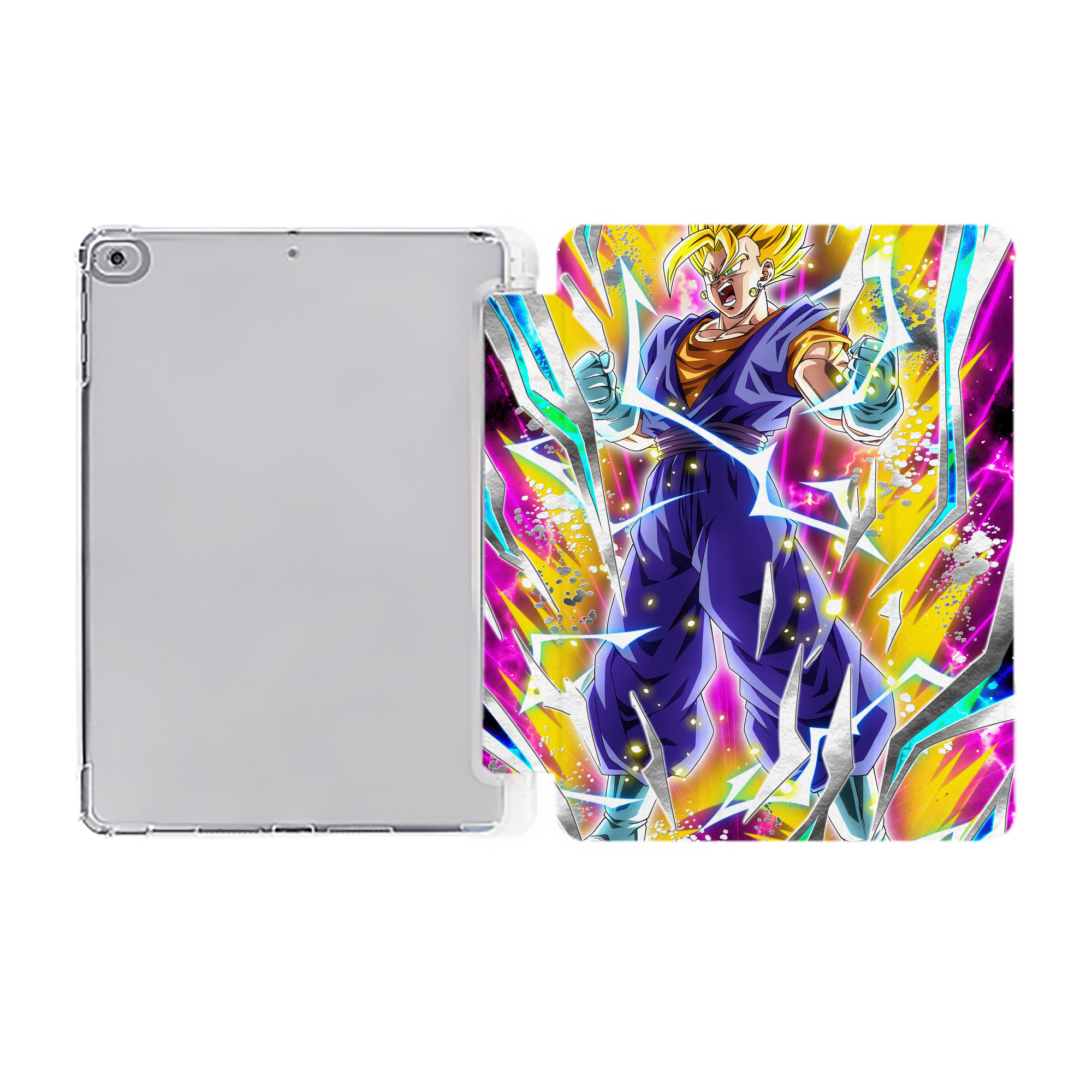 （画像用） ドラゴンボール DRAGON BALL IPad ケース ペン収納付き 三つ折りスタンド PUレザー×シリコン 対応機種9.5/10.5/10.9インチ